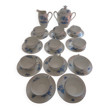 Antique coffee service in Limoges porcelain – F. Legrand & Cie