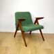 Bunny armchair, 1970s green boucle by J. Chierowski - 2 pieces available
