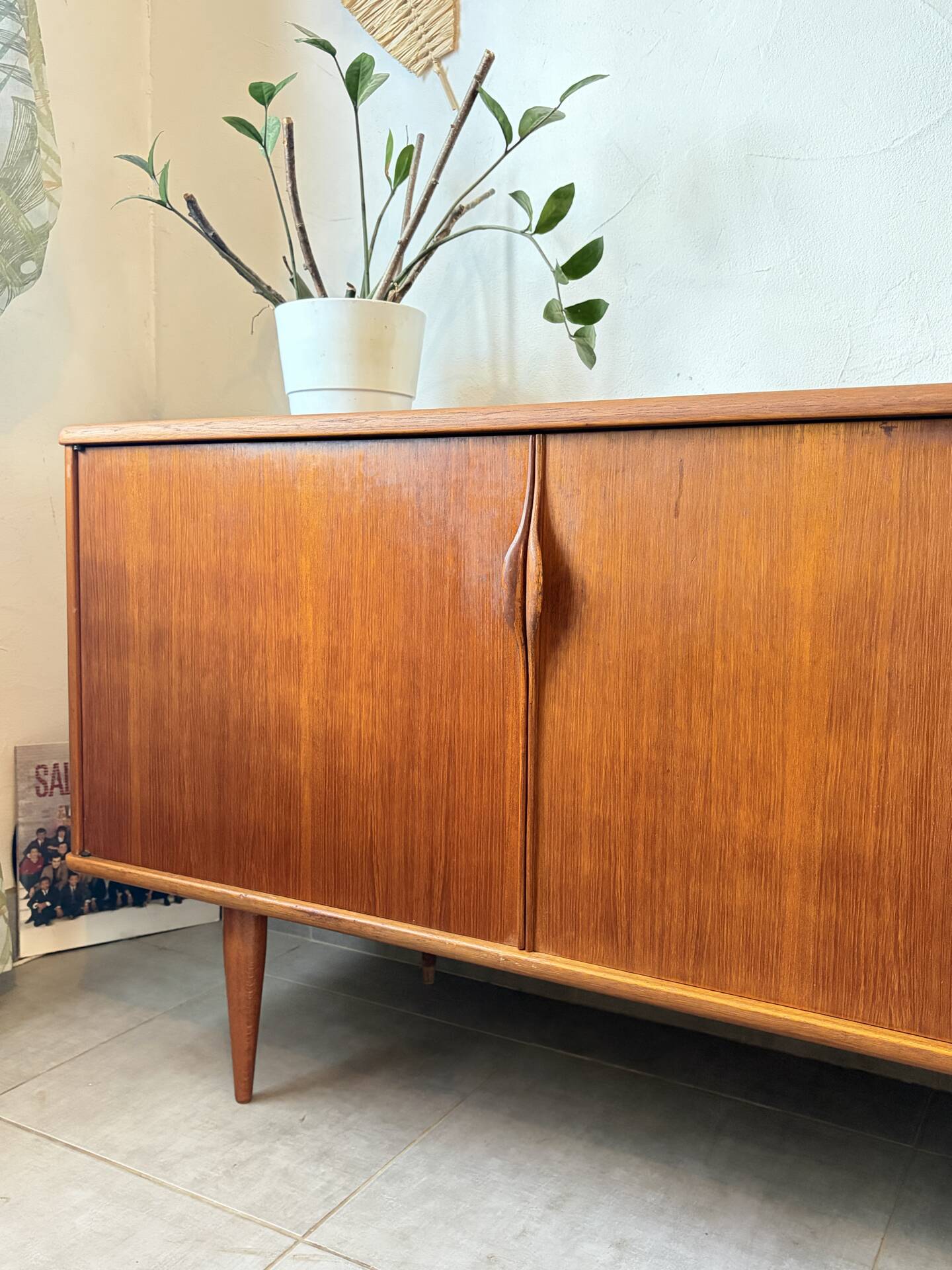 Vintage teak enfilade from the 1960s.