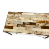 Coffee Table Hollywood Regency Italian Marble