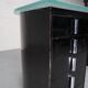 1930's modernist desk in black lacquered metal
