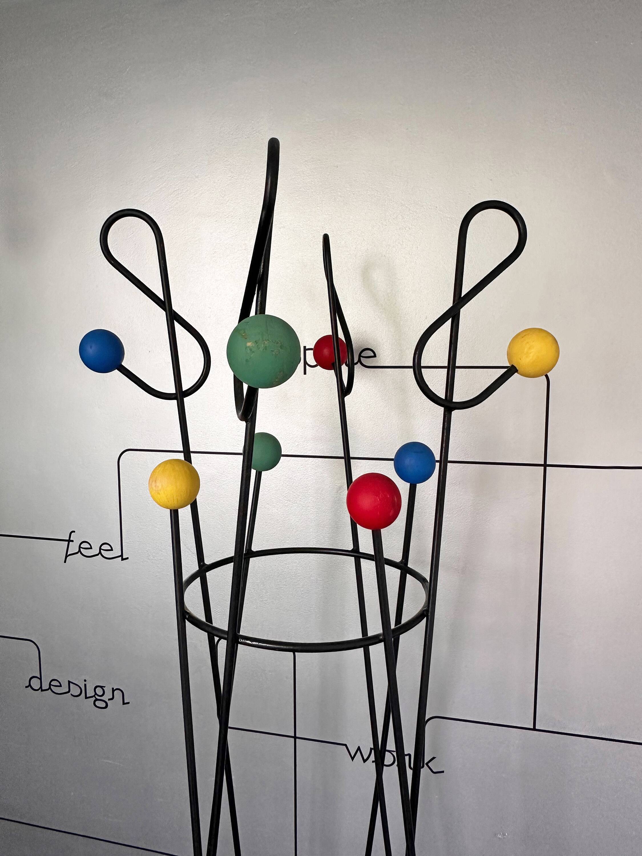 Coat rack Roger Feraud Clef de Sol, France, 1950s
