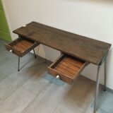 Pupitre écolier double pieds compas aluminium