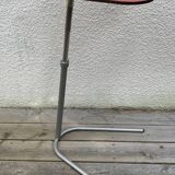 Small Red Laminate Side Table - Vintage 1980
