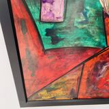 Oil Painting on Panel Large Format Signed Linda Le Kinf