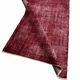 Distressed Turkish Rug 219 X 125 cm Wool Vintage rug, Over-dyed Red