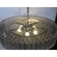 Contemporary clear quadriedro murano glass chandelier