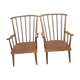 Paire de fauteuils éventail Baumann