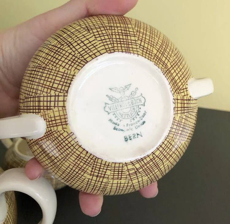 Service à thé Villeroy et Boch vintage