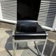 "Klass" designer chairs - wenge wood and chrome legs