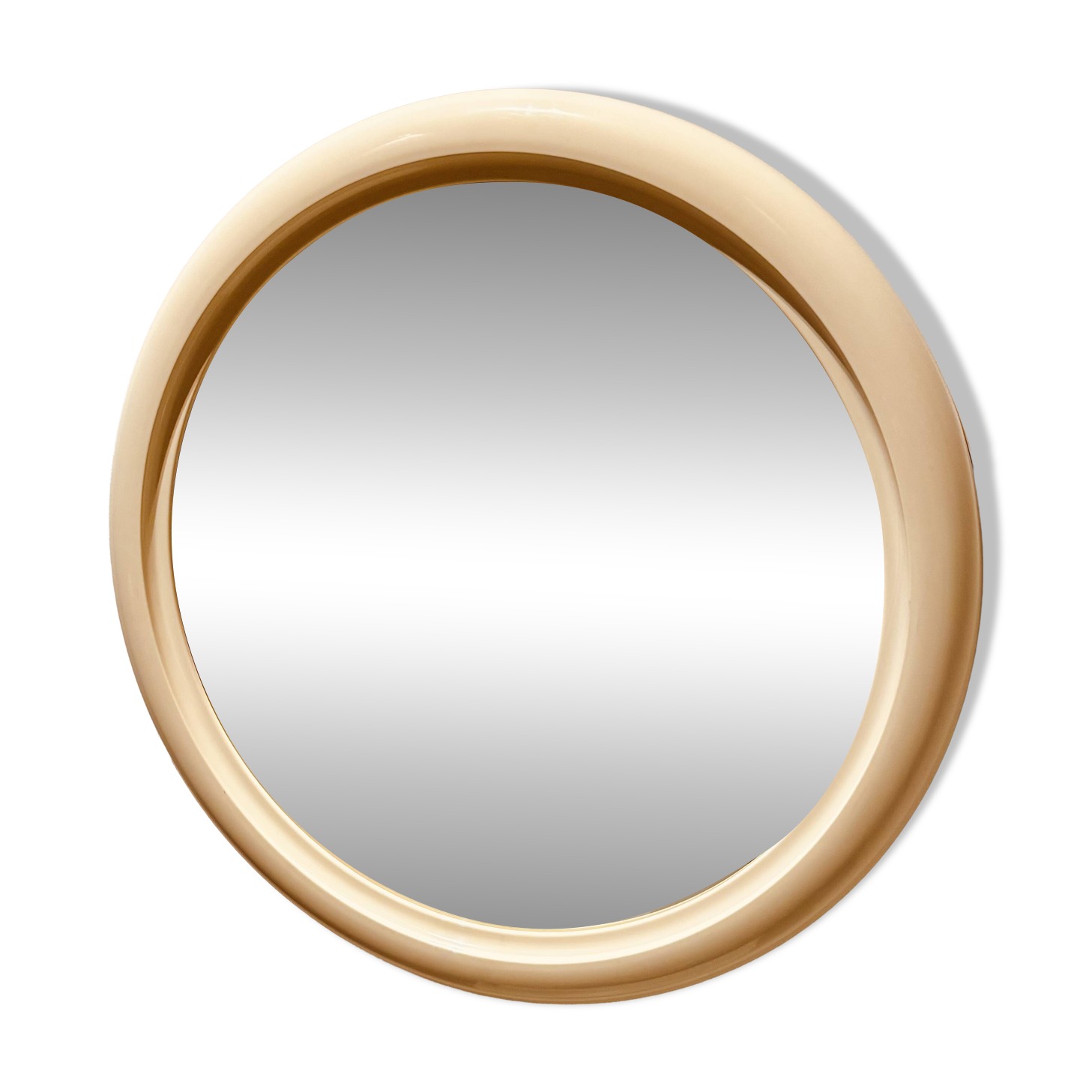 Vintage Space Age round mirror