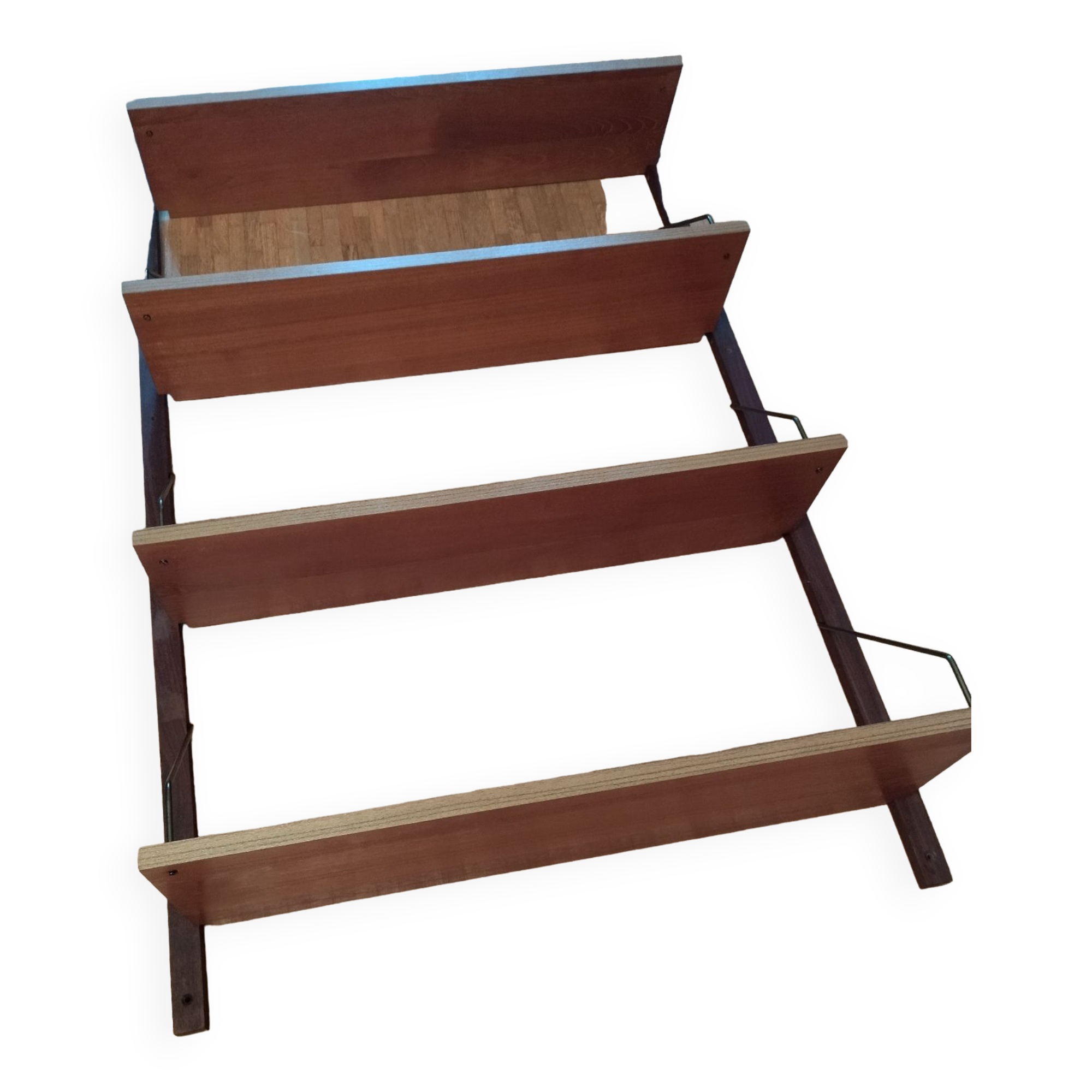 Teak wall shelf