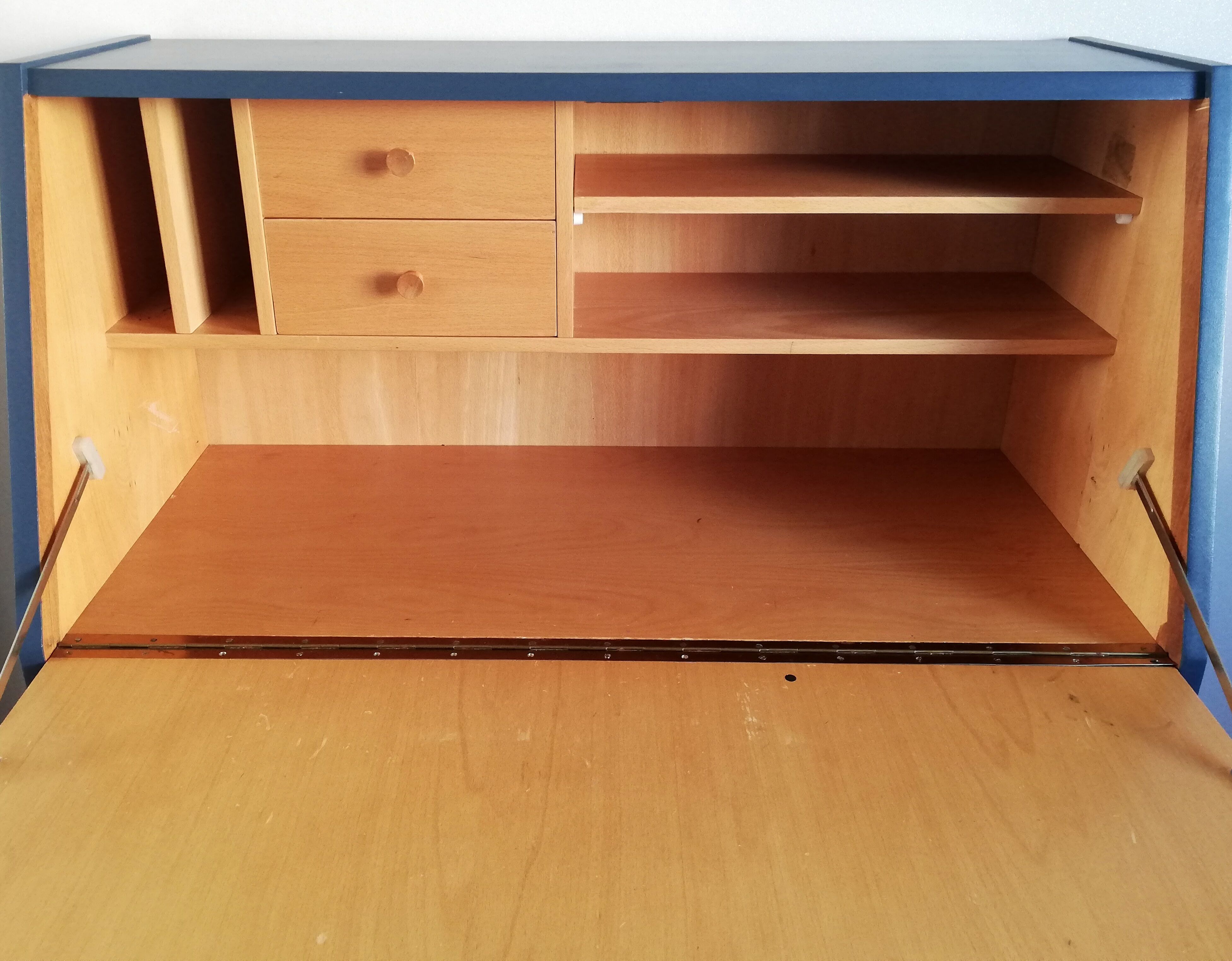 Writing desk 60s blue night