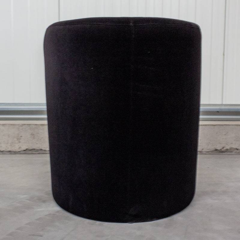Black fabric fireside chair