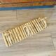 Vintage rattan coat rack