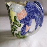 Pitcher ceramic parrot jug