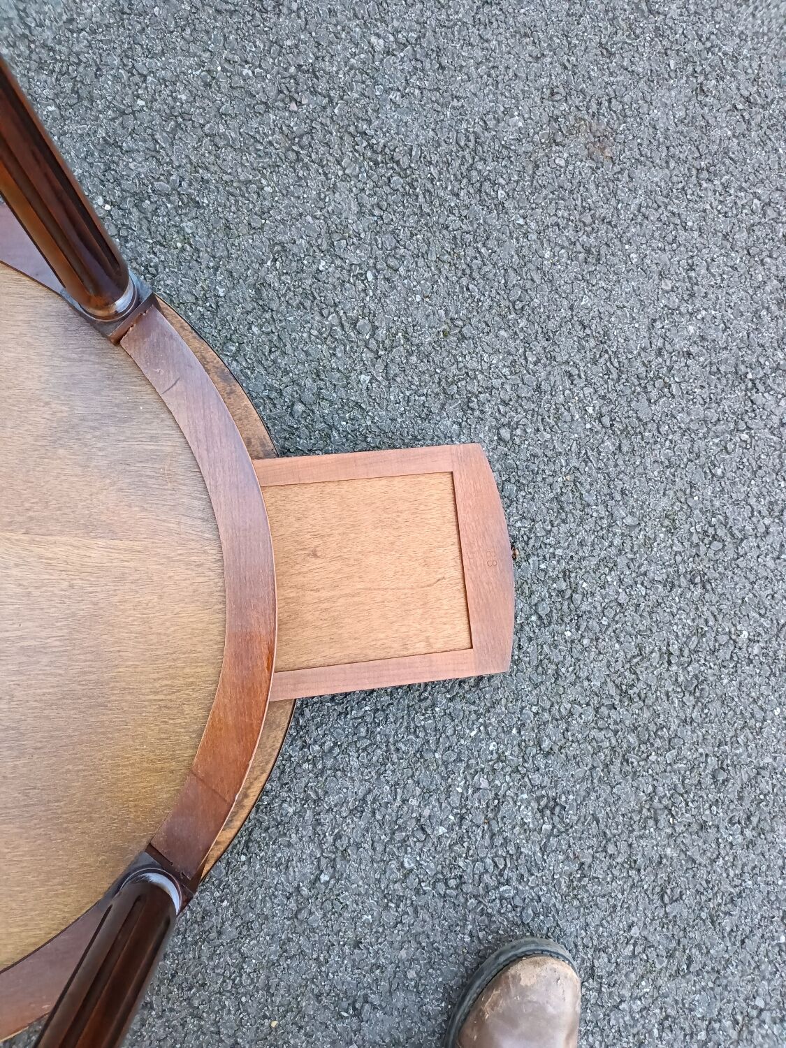 Table bouillotte style Louis XVI marble top