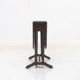 Edwardian oak sutherland drop leaf occasional table