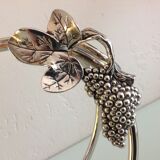 Glass/vintage 70s metal table bottle door