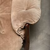 Lounge Chair Suede Leather