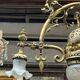 Grand antique chandelier in Gothic style.