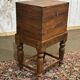 Teak bottle cabinet on legs in marine style