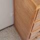 Vintage rattan chest of drawers