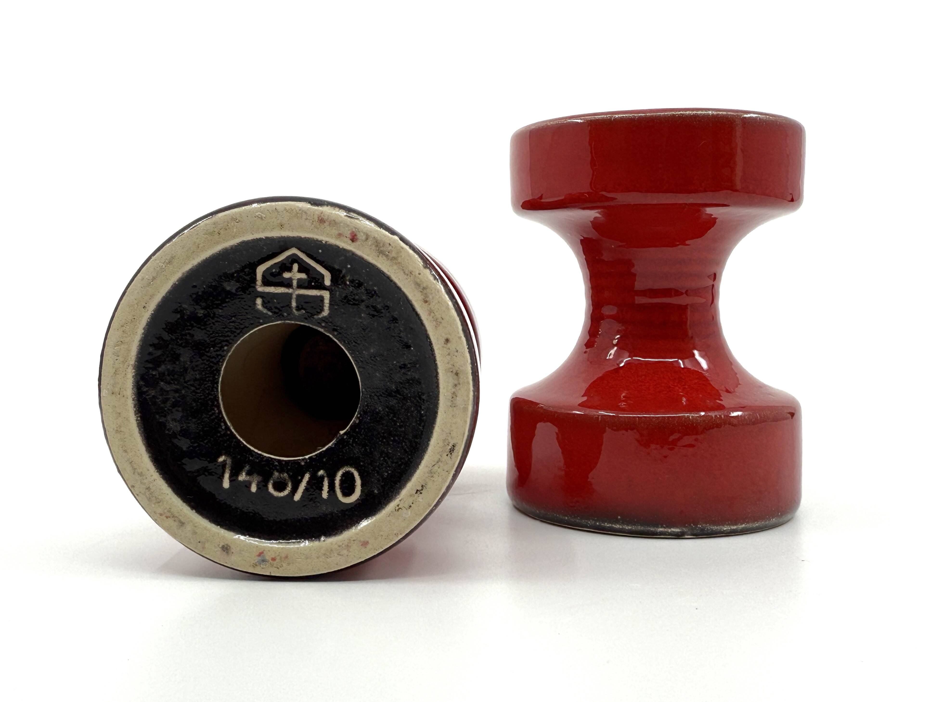 2 Steuler ceramic candle holders • Design Cari Zalloni • Circa 60-70