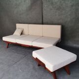 František jiràk sofa bed by tatra, vintage czech 1960s