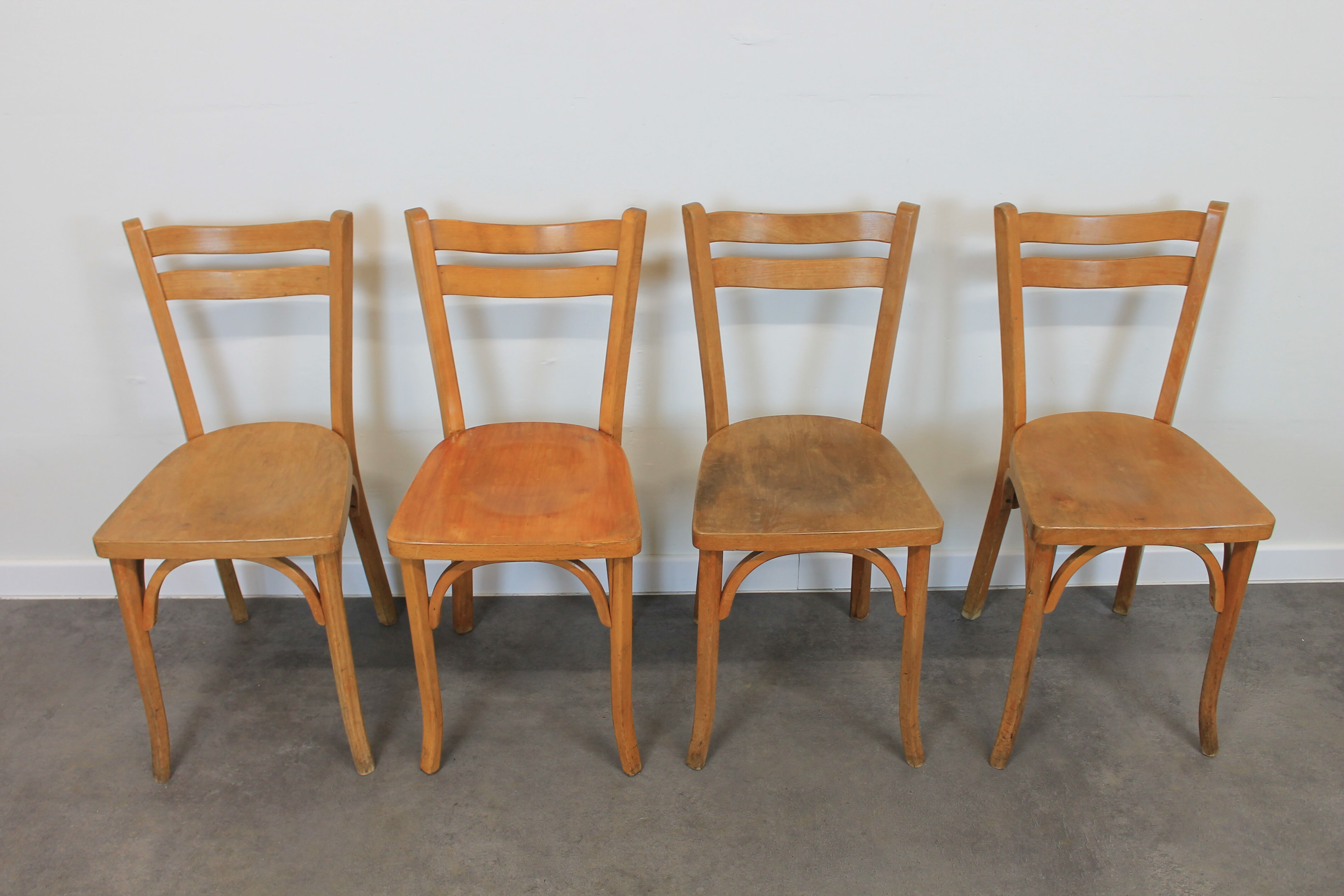 Set of 8 Baumann bistro chairs