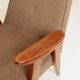 Vintage Longue chair chocolate brun design by Chierowski 366
