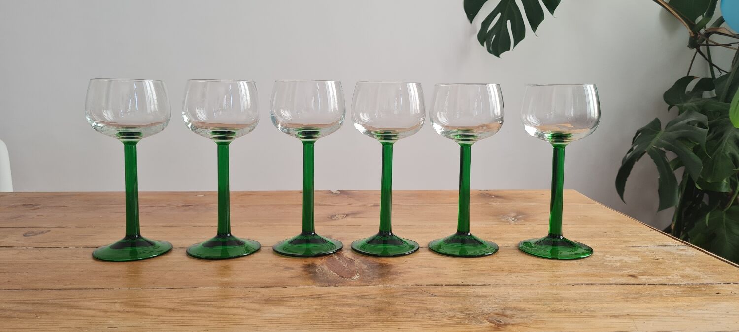 Set of 6 glasses Alsace