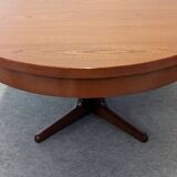 Baumann extendable oval table, 70s-80s