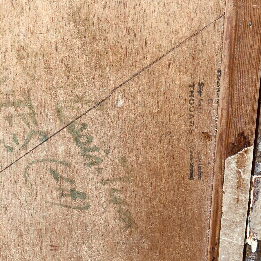 Vintage painting 70's "Psychedelic Campaign Party"