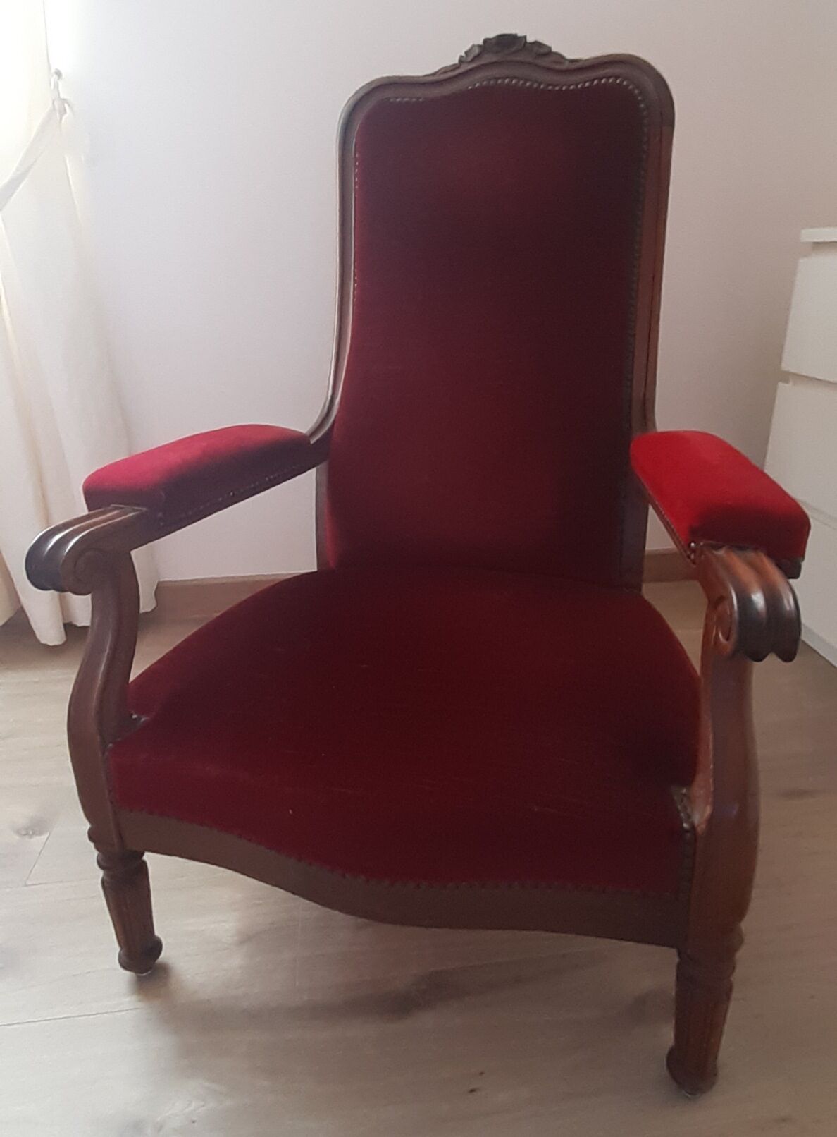 Armchair Voltaire style Louis Philippe