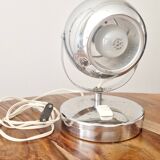 Paire de lampes design Space Age 1960 chromées