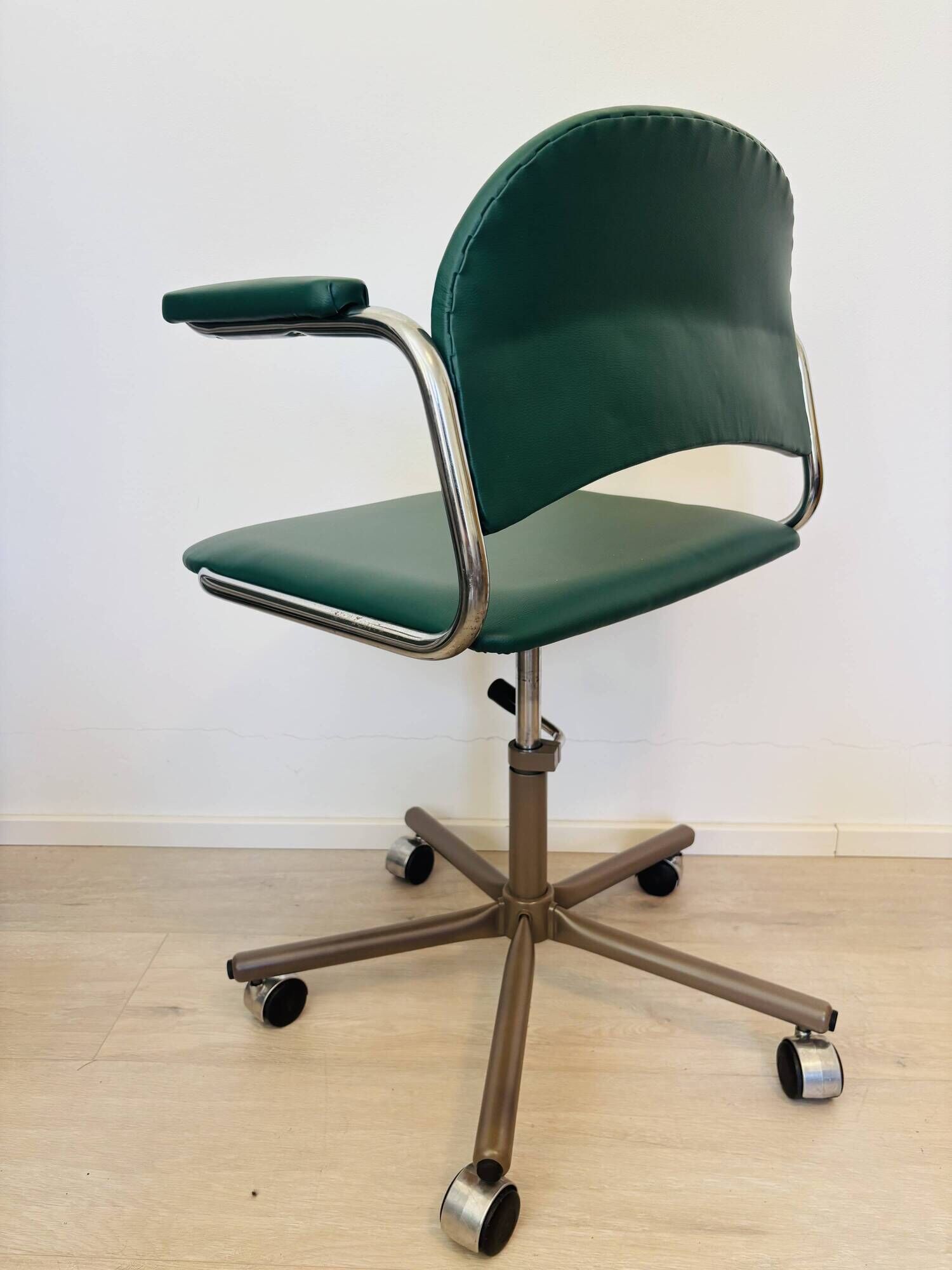 Vintage Dark Green Office Chair by Kovona K-107, Czechoslovakia 1970’s