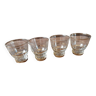 Lot de 4 verres  digestif cristal