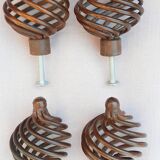 Set of wrought iron furniture knobs