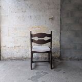 Set of 6 chairs with a design inspired by Guillerme and Chambron