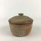 Sandstone salt box / pot of puisaye pierre lion