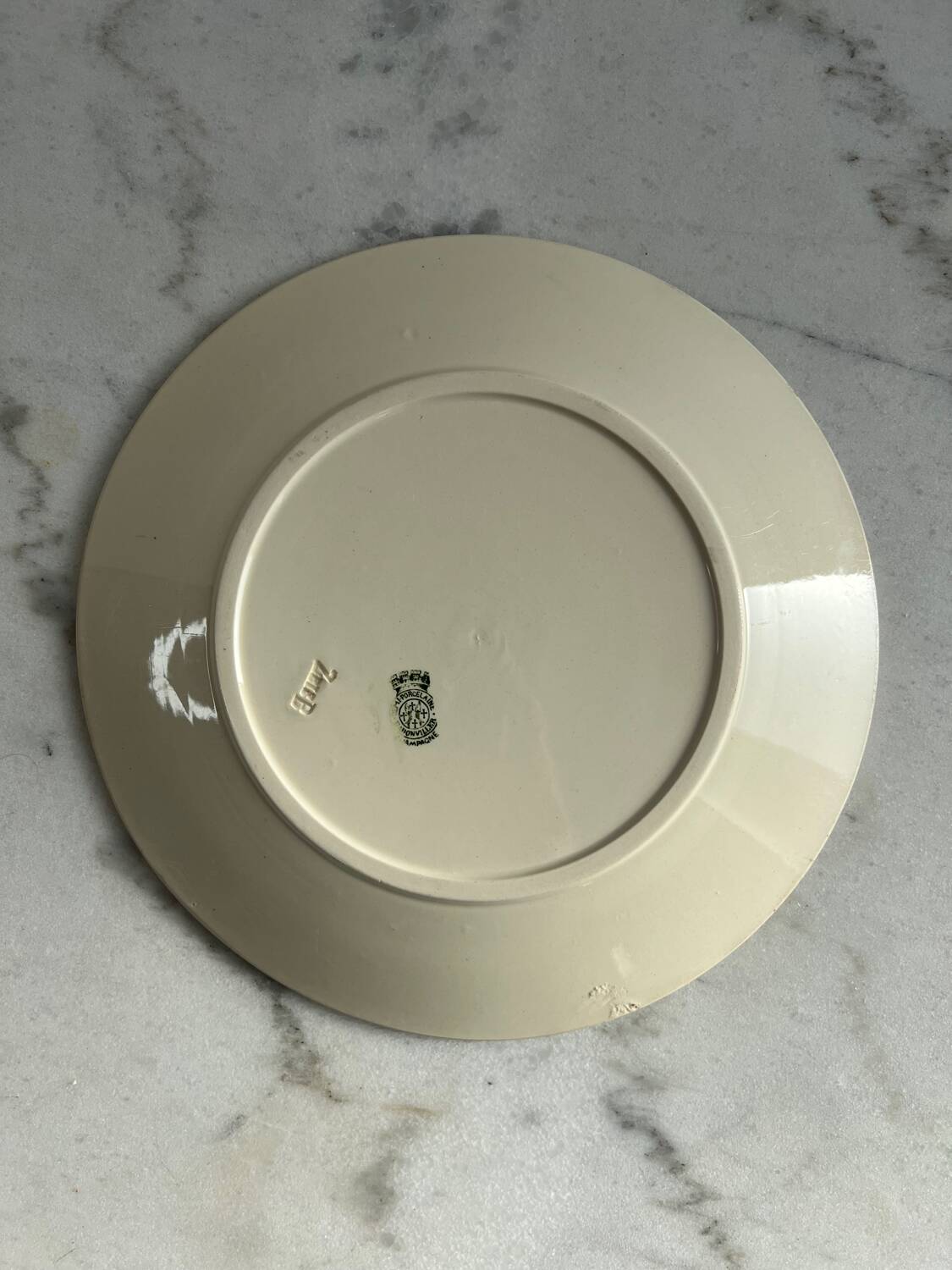 Assiette Badonviller, collection Champagne