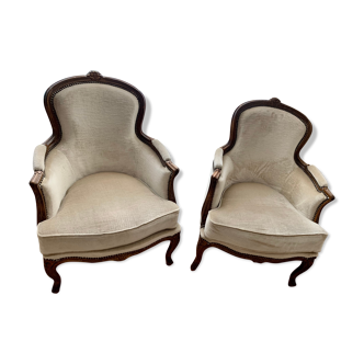 Pair of shepherdess chairs