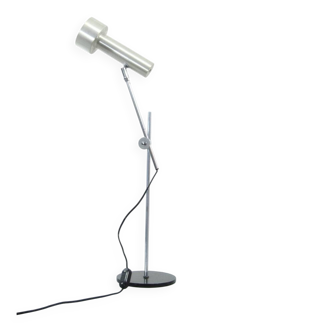 Minimal 1960s Aluminium Desk Lamp in the Style of Peter Nelson