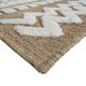 Tapis en jute beige géométrique contemporain 190x290 cm