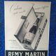 Advertisement paper Remy Martin cognac