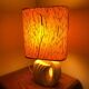 Brutalist lamp in carved stone by Albert Tormos.