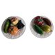 Mid-Century Handcrafted Portuguese Majolica Trompe l'Oeil Fruit Plates