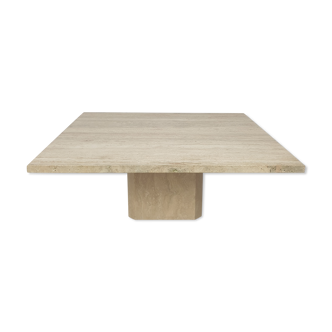 Italian travertine coffee table, 1980s