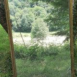 Antique mercury mirror. (Fireplace mirror)